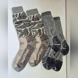 Icebreaker And Smartwool Wool Hiking Ski Socks Mens